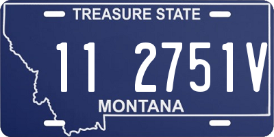 MT license plate 112751V