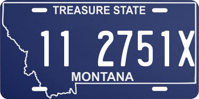 MT license plate 112751X