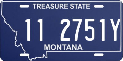 MT license plate 112751Y