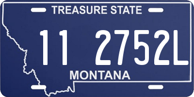 MT license plate 112752L