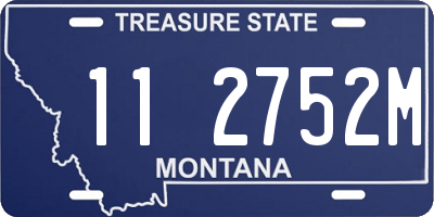 MT license plate 112752M