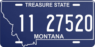 MT license plate 112752O