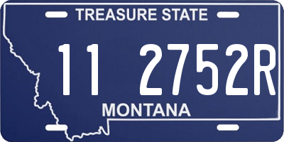 MT license plate 112752R