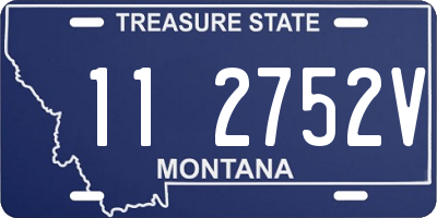 MT license plate 112752V