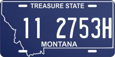 MT license plate 112753H