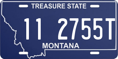 MT license plate 112755T