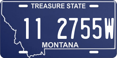 MT license plate 112755W