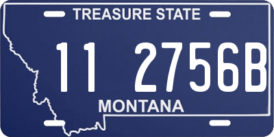 MT license plate 112756B