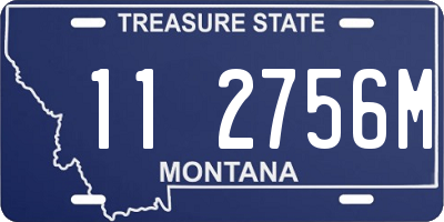 MT license plate 112756M