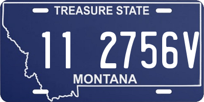 MT license plate 112756V