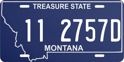 MT license plate 112757D