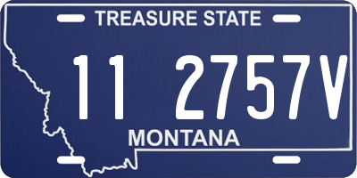 MT license plate 112757V