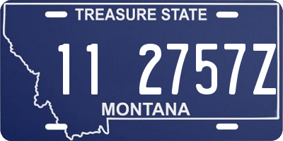 MT license plate 112757Z