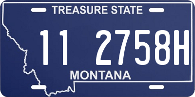 MT license plate 112758H