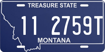 MT license plate 112759T