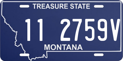 MT license plate 112759V