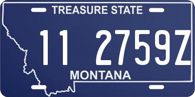 MT license plate 112759Z