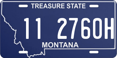 MT license plate 112760H