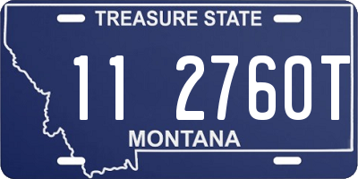 MT license plate 112760T