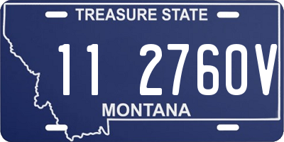 MT license plate 112760V