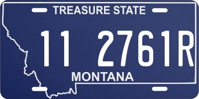 MT license plate 112761R