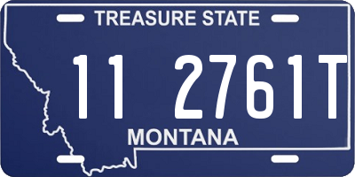 MT license plate 112761T