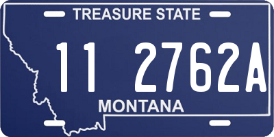 MT license plate 112762A