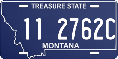 MT license plate 112762C