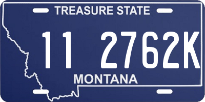 MT license plate 112762K