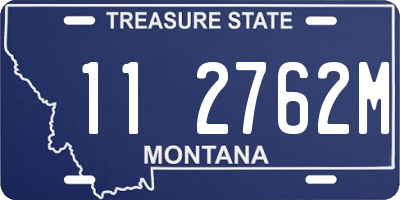 MT license plate 112762M