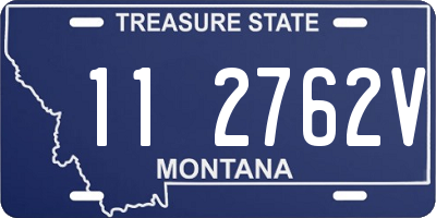 MT license plate 112762V