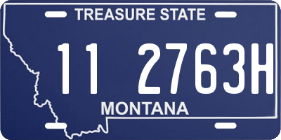 MT license plate 112763H