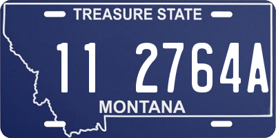 MT license plate 112764A