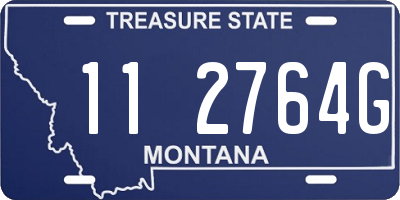 MT license plate 112764G