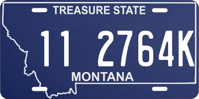 MT license plate 112764K