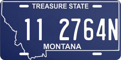 MT license plate 112764N
