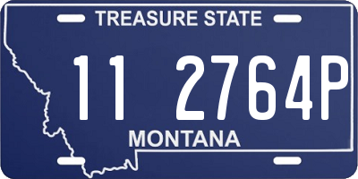 MT license plate 112764P