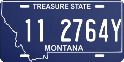 MT license plate 112764Y
