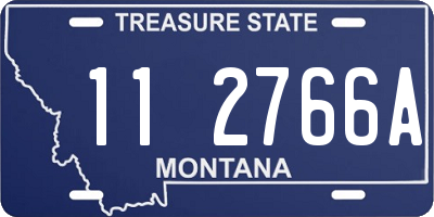 MT license plate 112766A
