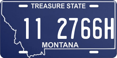MT license plate 112766H