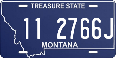 MT license plate 112766J