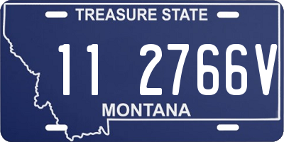 MT license plate 112766V