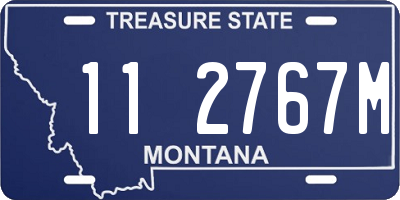 MT license plate 112767M