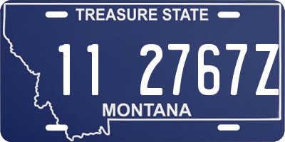 MT license plate 112767Z