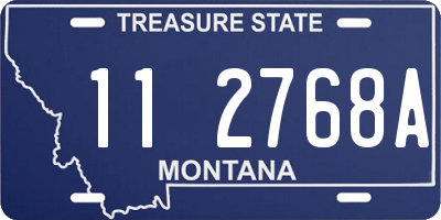 MT license plate 112768A