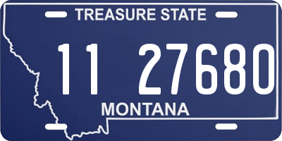 MT license plate 112768O