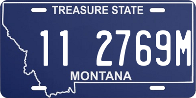 MT license plate 112769M