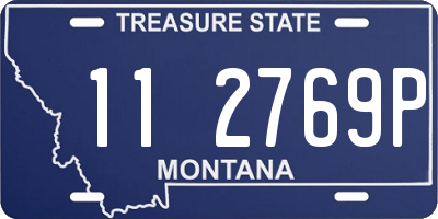 MT license plate 112769P