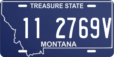 MT license plate 112769V