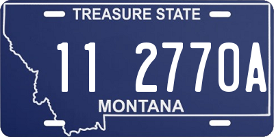 MT license plate 112770A